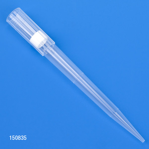 Globe Scientific Filter Pipette Tip, 1 - 1000uL, Certified, Universal, Low Retention, Graduated, Natural, 84mm, Extended Length, STERILE, 96/Rack, 6 Racks/Box Pipette Tip; Universal; universal pipette tips; low retention tips; filtr tips